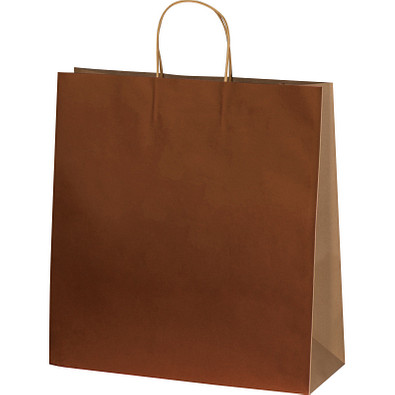 Recycelte Papiertasche groß, braun
