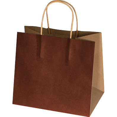 Recycelte Papiertasche klein, braun