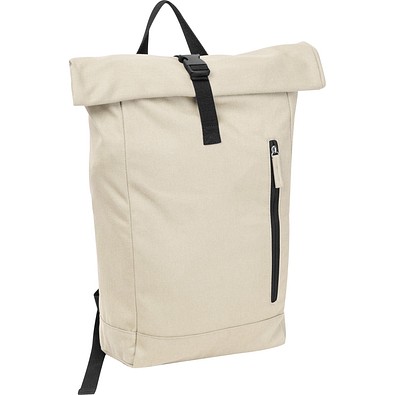 Recycelter Baummwoll-Rucksack Woodstock,beige