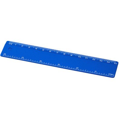 Refari 15 cm Lineal aus recyceltem Kunststoff, blau