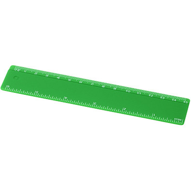 Refari 15 cm Lineal aus recyceltem Kunststoff, grün