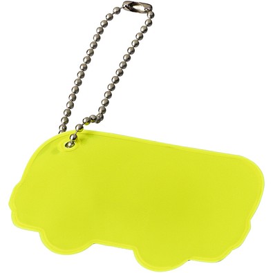 Reflektierender Anhänger in Busform, neongelb