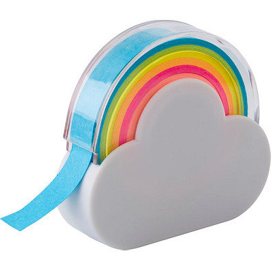 Regenbogen Klebeband-Spender, weiß