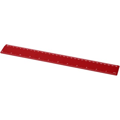 Renzo 30 cm Kunststoff-Lineal, rot