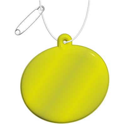 RFX™ H-09 ovaler reflektierender TPU-Anhänger, neongelb