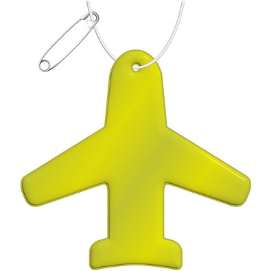 RFX™ H-09 Reflektierender TPU-Anhänger Flugzeugs, neongelb