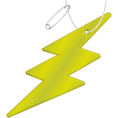 RFX™ H-10 Reflektierender PVC-Anhänger Blitz, neongelb