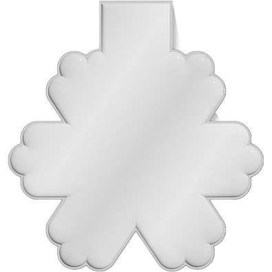 RFX™ M-10 Reflektierender PVC-Magnet Schneeflocke, weiss