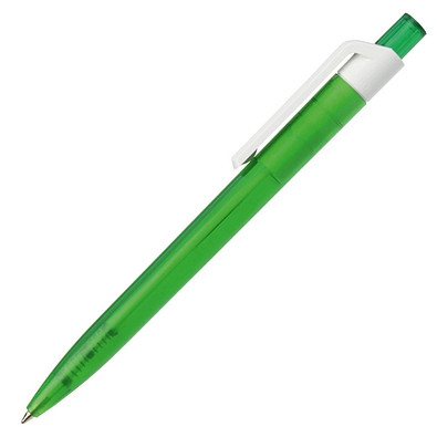 RITTER PEN Druckkugelschreiber Insider, blaue Mine, transparent, grün/weiß