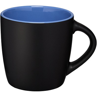 Keramikbecher Riviera, 340 ml, schwarz/blau