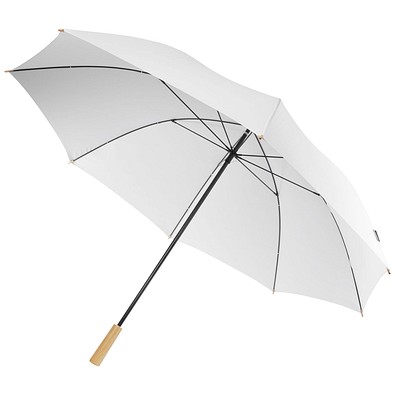 Romee 30'' windbeständiger Golfschirm aus recyceltem PET, weiss