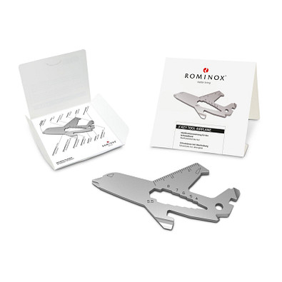 ROMINOX® Key Tool, Airplane - 18 Funktionen, silber ROMINOX® Key Tool, Airplane - 18 Funktionen, silber