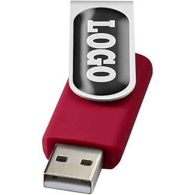 Rotate Doming USB-Stick, rot, 64GB