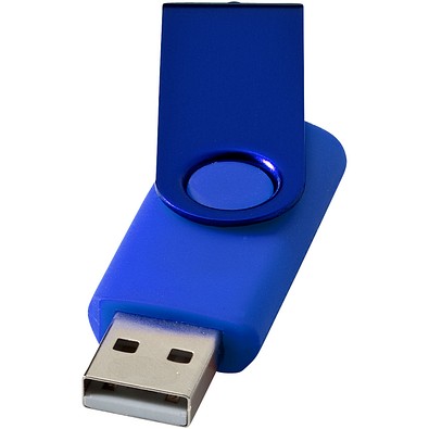 Rotate Metallic USB-Stick, royalblau, 16GB