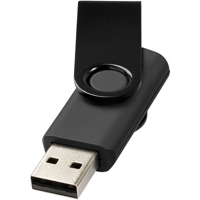 Rotate Metallic USB-Stick, schwarz, 16GB