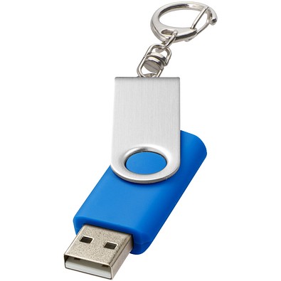 Rotate mit Schlüsselanhänger USB-Stick, mittelblau, 16GB