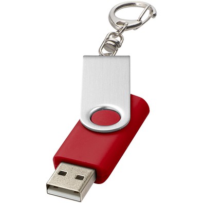 Rotate mit Schlüsselanhänger USB-Stick, rot, 2GB