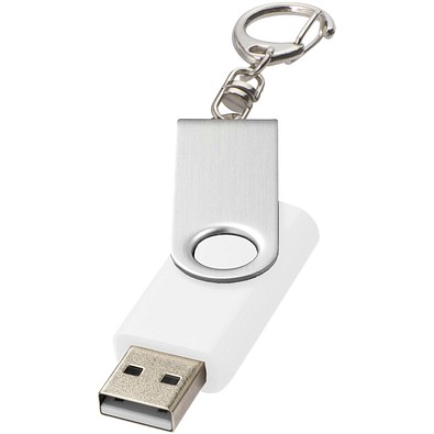 Rotate mit Schlüsselanhänger USB-Stick, weiss, 8GB