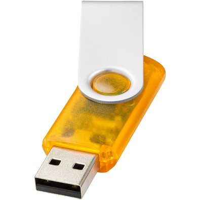 Rotate Transculent USB-Stick, orange, 4GB