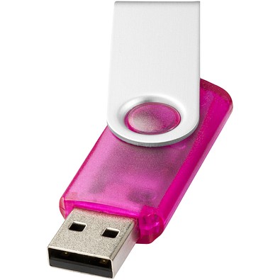 Rotate Transculent USB-Stick, rosa, 2GB