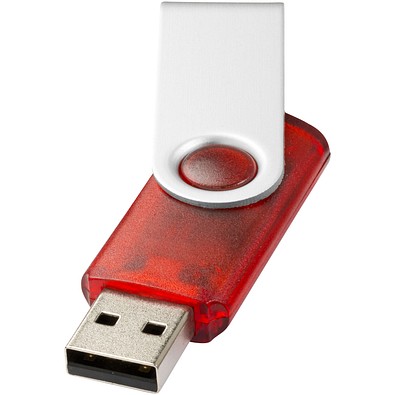 Rotate Transculent USB-Stick, rot, 2GB