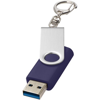 Rotate USB-Stick 3.0 mit Schlüsselanhänger, blau, 32GB