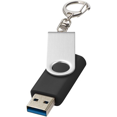 Rotate USB-Stick 3.0 mit Schlüsselanhänger, schwarz, 16GB