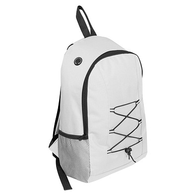 Rucksack aus recyceltem Polyester , weiß