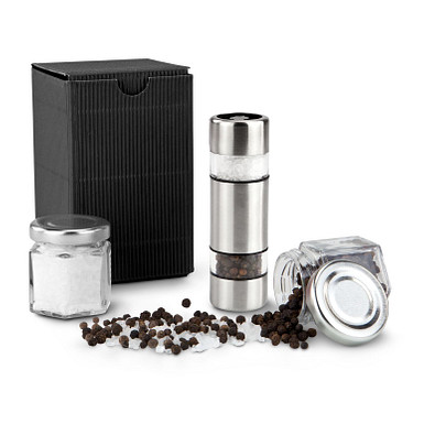 ROMINOX® Salz & Pfeffer im Miniformat, silber ROMINOX® Salz & Pfeffer im Miniformat, silber