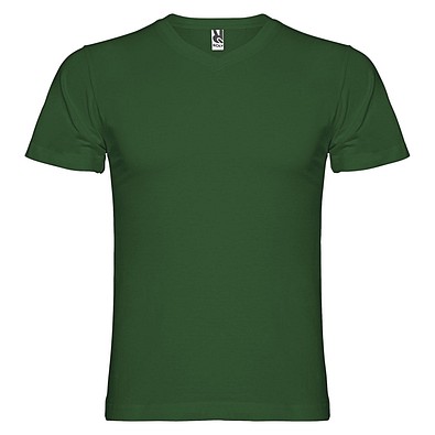 Samoyedo T-Shirt mit V-Ausschnitt für Herren, dunkelgrün, 2XL