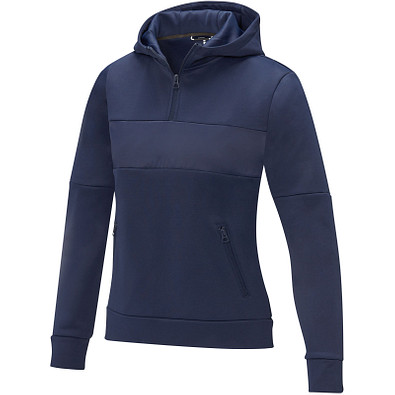 Sayan Kapuzenpullover mit halbem Reißverschluss für Damen, navy,  S