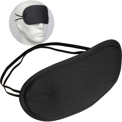 Schlaf- und Augenmaske, schwarz