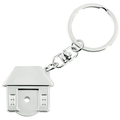 METMAXX® Schlüsselanhänger mit Chip, Home, silber METMAXX® Schlüsselanhänger mit Chip, Home, silber