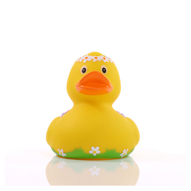 Schnabels® Bade-Ente mit Blumenkranz und Blütenzauber, bunt