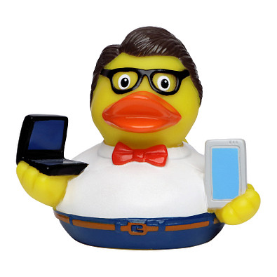 Schnabels® Quietsche-Ente Nerd, bunt