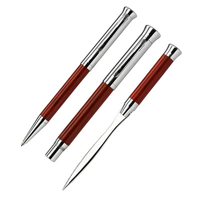 Schreibset aus Rosenholz,  3-tlg.