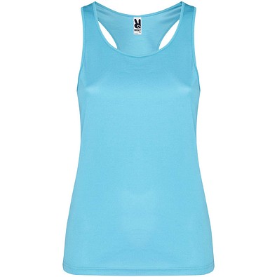 Schura Sport Top für Damen, türkis, L