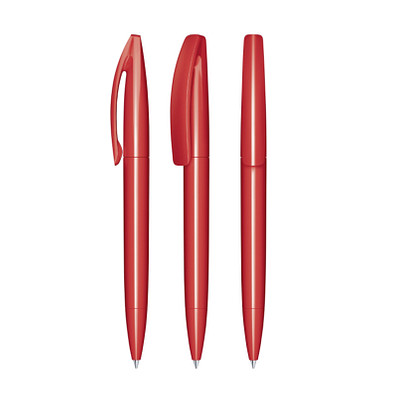 senator® Drehkugelschreiber Bridge Polished, blaue Mine, rot 186