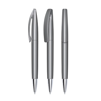 senator® Drehkugelschreiber Bridge Polished MT, blaue Mine, grau cool gray 9