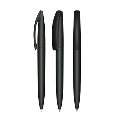 senator® Drehkugelschreiber Bridge Soft Touch, blaue Mine, schwarz