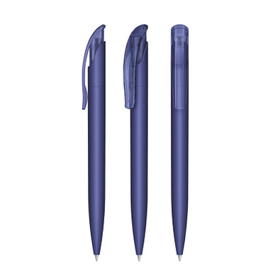 senator® Druckkugelschreiber Challenger Soft Touch, blaue Mine, blau 2757