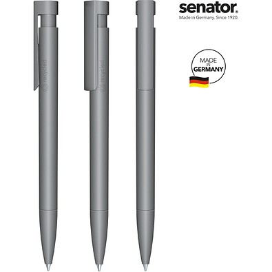senator® Liberty Matt Recyceld Druckkugelschreiber, cool gray 9