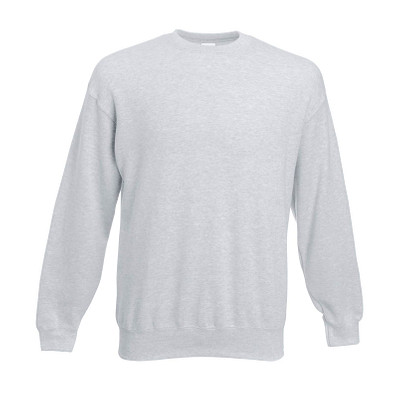 FRUIT OF THE LOOM® Unisex Sweatshirt Set-In, grau/meliert, 4XL