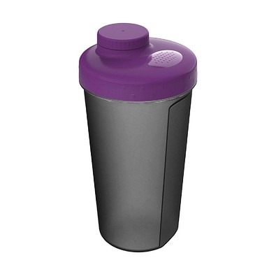 Shaker Energy, 0,60 l, transparent-grau/brombeere