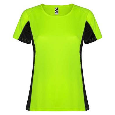 Shanghai Sport T-Shirt für Damen, Fluor Green / schwarz, M