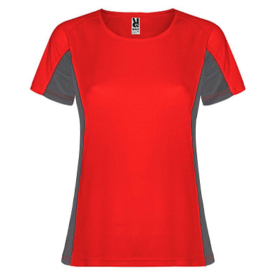 Shanghai Sport T-Shirt für Damen, rot / Dark Lead, L
