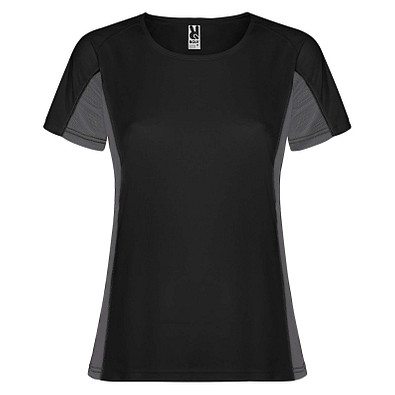 Shanghai Sport T-Shirt für Damen, schwarz / Dark Lead, L