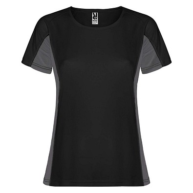 Shanghai Sport T-Shirt für Damen, schwarz / Dark Lead, M