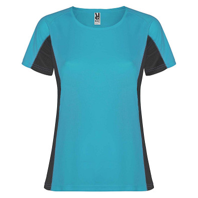 Shanghai Sport T-Shirt für Damen, türkis / Dark Lead, XL