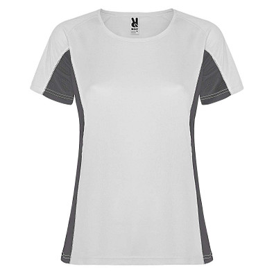 Shanghai Sport T-Shirt für Damen, weiß / Dark Lead, 2XL